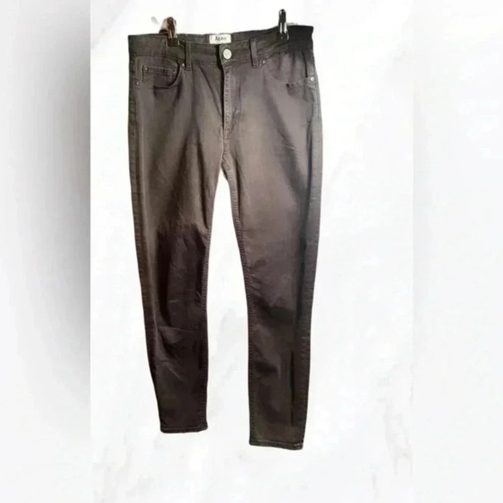 Acne studios black 5 pocket skin 5 skinny cotton stretch denim jean 30